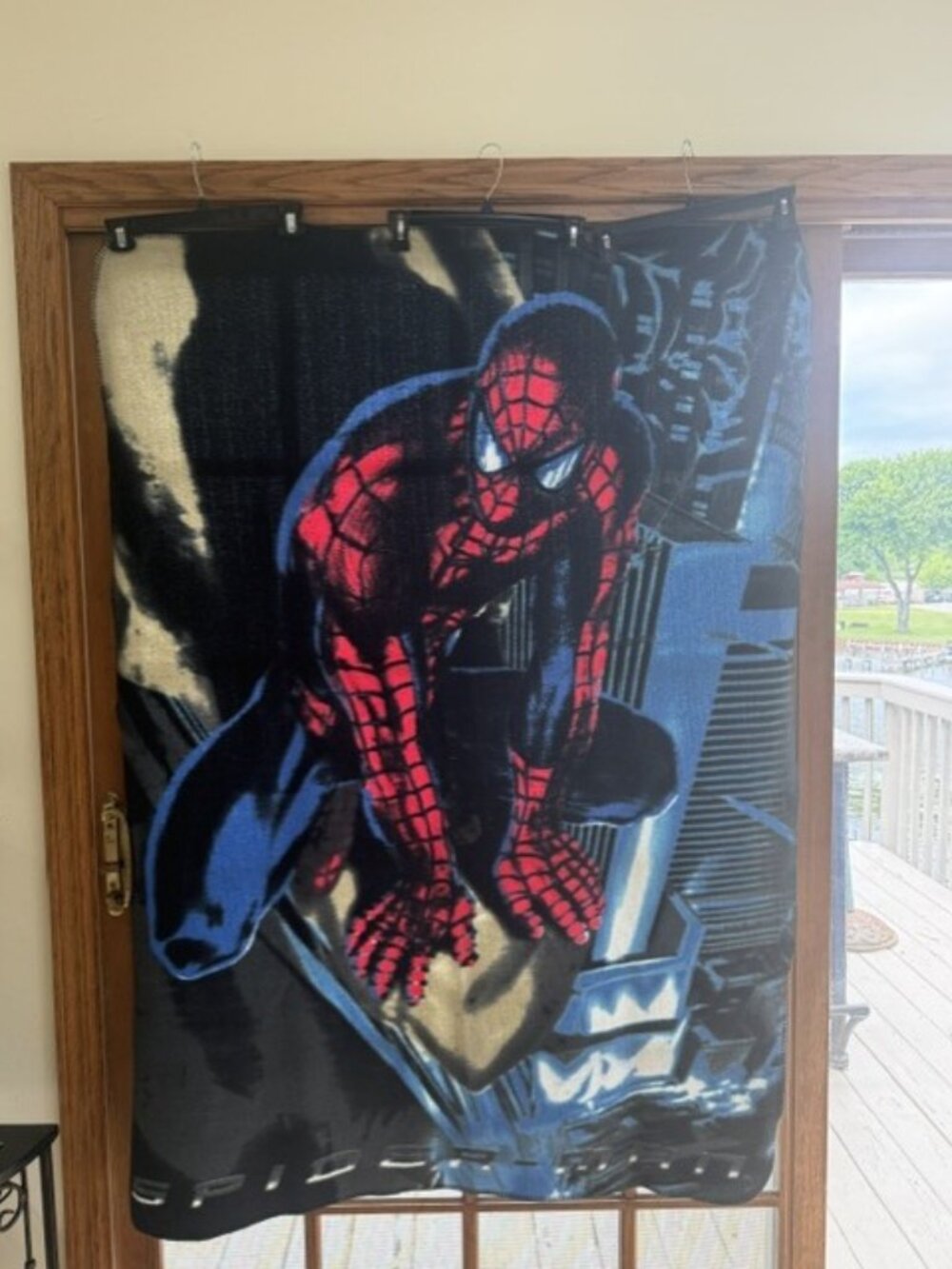 Vintage 2002 Movie Promo Tobey Maguire Marvel blanket